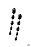 Red Carpet Radiance - Black Earrings - Paparazzi Accessories Earrings Bedazzle Me Pretty Mobile Fashion Boutique