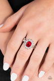Red Carpet Reveal - Red Ring - Paparazzi Accessories Ring Bedazzle Me Pretty Mobile Fashion Boutique