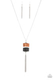 Reel It In - Black Necklace - Paparazzi Accessories Necklace Bedazzle Me Pretty Mobile Fashion Boutique