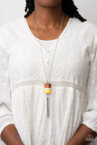 Reel It In - Yellow Necklace - Paparazzi Accessories Necklace Bedazzle Me Pretty Mobile Fashion Boutique
