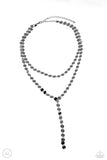 Reeling in Radiance - Black Necklace - Paparazzi Accessories Necklace Bedazzle Me Pretty Mobile Fashion Boutique