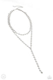 Reeling in Radiance - Silver Necklace - Paparazzi Accessories Necklace Bedazzle Me Pretty Mobile Fashion Boutique
