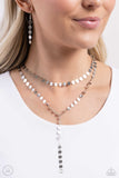 Reeling in Radiance - Silver Necklace - Paparazzi Accessories Necklace Bedazzle Me Pretty Mobile Fashion Boutique