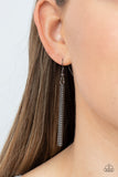 Reeling in Relics - Black Necklace - Paparazzi Accessories Necklace Bedazzle Me Pretty Mobile Fashion Boutique