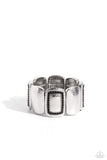 Refined Radiance - Black Bracelet - Paparazzi Accessories Bracelet Bedazzle Me Pretty Mobile Fashion Boutique