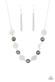 Refined Reflections - Silver Necklace - Paparazzi Accessories Necklace Bedazzle Me Pretty Mobile Fashion Boutique