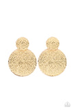 Refined Relic - Gold Post Earrings - Paparazzi Accessories Post Earrings Bedazzle Me Pretty Mobile Fashion Boutique