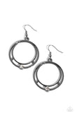 Refined Rotation - Black Earrings - Paparazzi Accessories Earrings Bedazzle Me Pretty Mobile Fashion Boutique