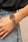 Regal Recognition - Brown Bracelet - Paparazzi Accessories Bracelet Bedazzle Me Pretty Mobile Fashion Boutique