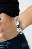 Regal Reminiscence - Blue Bracelet - Paparazzi Accessories Bracelet Bedazzle Me Pretty Mobile Fashion Boutique