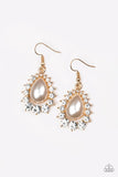 Regal Renewal - Gold Earrings - Paparazzi Accessories Earrings Bedazzle Me Pretty Mobile Fashion Boutique