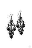 Regal Renovation - Black Earrings - Paparazzi Accessories Earrings Bedazzle Me Pretty Mobile Fashion Boutique