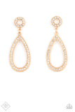 Regal Revival - Gold Earrings - Paparazzi Accessories Earrings Bedazzle Me Pretty Mobile Fashion Boutique