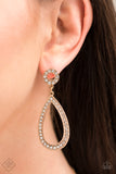 Regal Revival - Gold Earrings - Paparazzi Accessories Earrings Bedazzle Me Pretty Mobile Fashion Boutique
