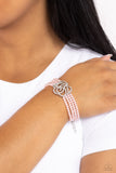 Regal Rose - Pink Bracelet - Paparazzi Accessories Bracelet Bedazzle Me Pretty Mobile Fashion Boutique
