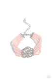 Regal Rose - Pink Bracelet - Paparazzi Accessories Bracelet Bedazzle Me Pretty Mobile Fashion Boutique