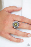 Regal Royal - Green Ring - Paparazzi Accessories Ring Bedazzle Me Pretty Mobile Fashion Boutique