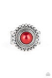 Regal Royal - Red Ring - Paparazzi Accessories Ring Bedazzle Me Pretty Mobile Fashion Boutique