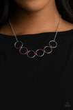 Regal Society - Pink Necklace - Paparazzi Accessories Necklace Bedazzle Me Pretty Mobile Fashion Boutique
