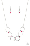 Regal Society - Pink Necklace - Paparazzi Accessories Necklace Bedazzle Me Pretty Mobile Fashion Boutique