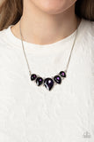 Regally Refined - Purple Necklace - Paparazzi Accessories Necklace Bedazzle Me Pretty Mobile Fashion Boutique