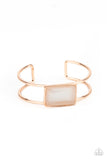 Rehearsal Refinement - Rose Gold Bracelet - Paparazzi Accessories Bracelet Bedazzle Me Pretty Mobile Fashion Boutique