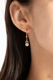 REIGNING Romance - Gold Necklace - Paparazzi Accessories Necklace Bedazzle Me Pretty Mobile Fashion Boutique