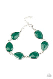 REIGNy Days - Green Bracelet - Paparazzi Accessories Bracelet Bedazzle Me Pretty Mobile Fashion Boutique