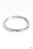 Reinvented Refinement - Pink Bracelet - Paparazzi Accessories Bracelet Bedazzle Me Pretty Mobile Fashion Boutique