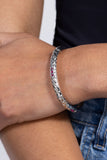 Reinvented Refinement - Pink Bracelet - Paparazzi Accessories Bracelet Bedazzle Me Pretty Mobile Fashion Boutique