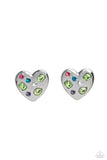 Relationship Ready - Green Post Earrings - Paparazzi Accessories Post Earrings Bedazzle Me Pretty Mobile Fashion Boutique
