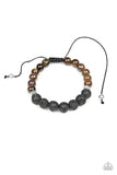 Relaxation - Brown Bracelet - Paparazzi Accessories Bracelet Bedazzle Me Pretty Mobile Fashion Boutique