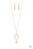 Relic Redux - Copper Lanyard - Paparazzi Accessories Lanyard Bedazzle Me Pretty Mobile Fashion Boutique