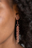 Relic Redux - Copper Lanyard - Paparazzi Accessories Lanyard Bedazzle Me Pretty Mobile Fashion Boutique