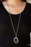 Relic Redux - Silver Necklace - Paparazzi Accessories Necklace Bedazzle Me Pretty Mobile Fashion Boutique
