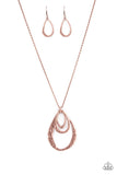 Relic Renaissance - Copper Necklace - Paparazzi Accessories Necklace Bedazzle Me Pretty Mobile Fashion Boutique