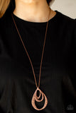 Relic Renaissance - Copper Necklace - Paparazzi Accessories Necklace Bedazzle Me Pretty Mobile Fashion Boutique