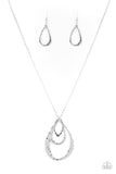 Relic Renaissance - Silver Necklace - Paparazzi Accessories Necklace Bedazzle Me Pretty Mobile Fashion Boutique