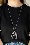 Relic Renaissance - Silver Necklace - Paparazzi Accessories Necklace Bedazzle Me Pretty Mobile Fashion Boutique