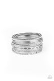 Relics On Repeat - Silver Bracelet - Paparazzi Accessories Bracelet Bedazzle Me Pretty Mobile Fashion Boutique