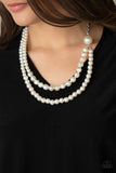 Remarkable Radiance - White Necklace - Paparazzi Accessories Necklace Bedazzle Me Pretty Mobile Fashion Boutique