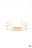 Remarkably Cute and Resolute - Gold Bracelet - Paparazzi Accessories Bracelet Bedazzle Me Pretty Mobile Fashion Boutique