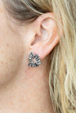 Renegade Shimmer - Silver Earrings - Paparazzi Accessories Earrings Bedazzle Me Pretty Mobile Fashion Boutique