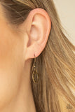 Repeat After Me - Brass Necklace - Paparazzi Accessories Necklace Bedazzle Me Pretty Mobile Fashion Boutique