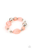 Resort Ritz - Orange Bracelet - Paparazzi Accessories Bracelet Bedazzle Me Pretty Mobile Fashion Boutique