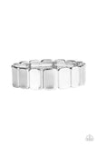 Retro Effect - Silver Bracelet - Paparazzi Accessories Bracelet Bedazzle Me Pretty Mobile Fashion Boutique