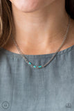Retro Rainbow - Blue Necklace - Paparazzi Accessories Necklace Bedazzle Me Pretty Mobile Fashion Boutique