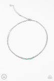 Retro Rainbow - Blue Necklace - Paparazzi Accessories Necklace Bedazzle Me Pretty Mobile Fashion Boutique