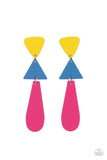 Retro Redux - Multi Post Earrings - Paparazzi Accessories Post Earrings FS-Bedazzle Me Pretty Mobile Fashion Boutique
