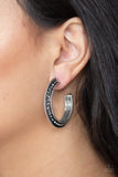Retro Reverberation - Silver Earrings - Paparazzi Accessories Earrings Bedazzle Me Pretty Mobile Fashion Boutique